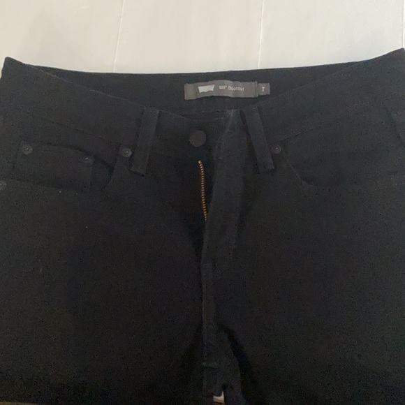 Levi 518 black bootcut jean size 7L - Picture 2 of 7